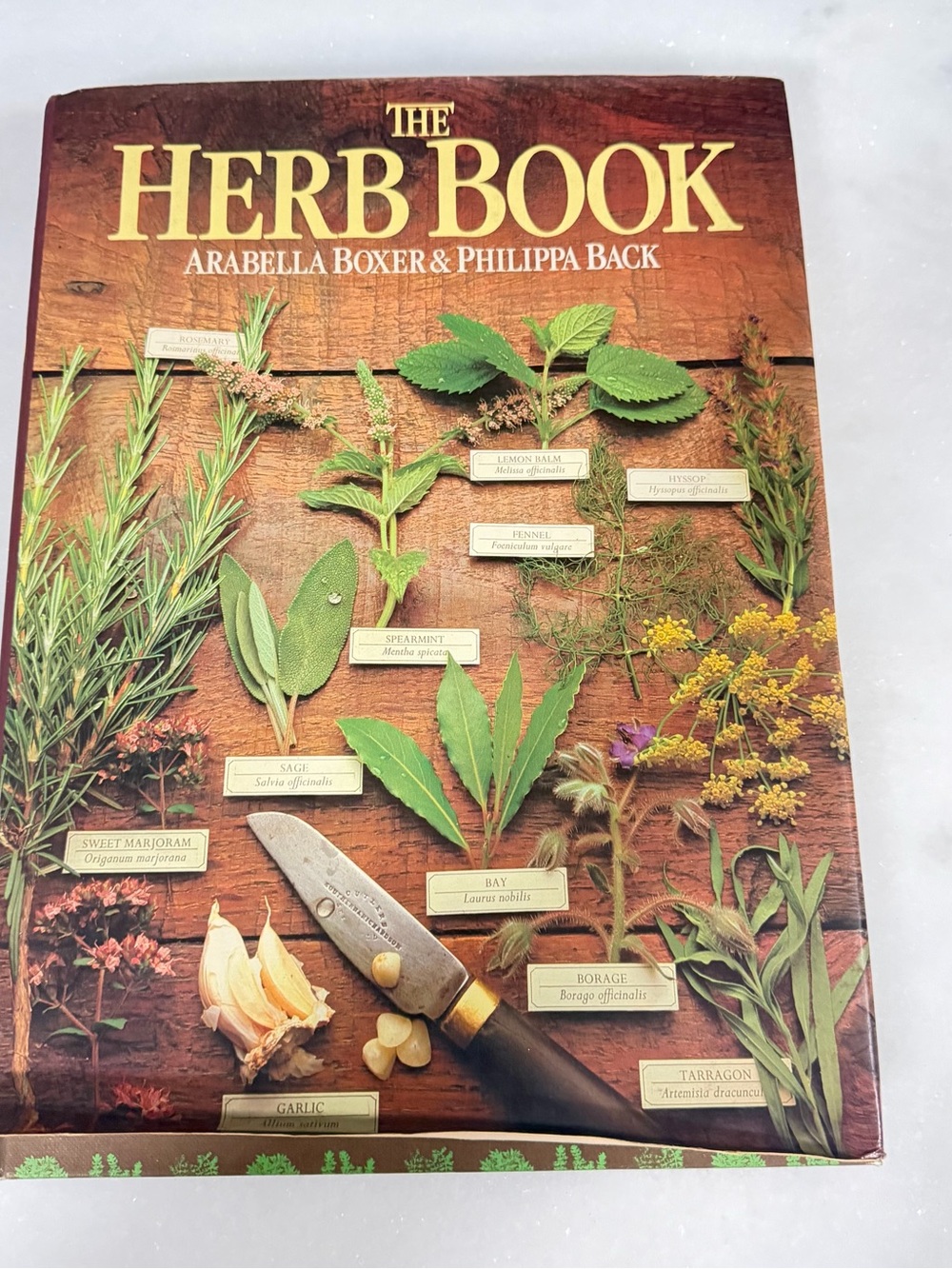The Herb Book Arabella Boxer Philippa Back 1980 Vintage Hardcover Illustrated